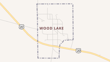 Wood Lake, Nebraska map