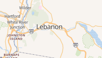Lebanon, New Hampshire map