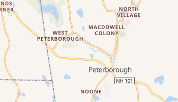 Peterborough, New Hampshire map