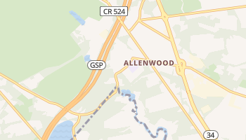 Allenwood, New Jersey map