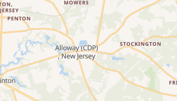 Alloway, New Jersey map