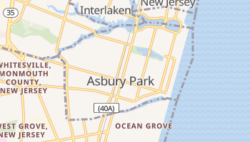 Asbury Park, New Jersey map