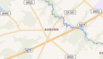 Auburn, New Jersey map