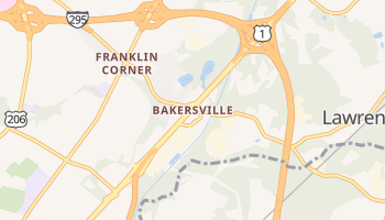 Bakersville, New Jersey map