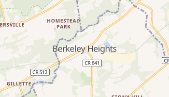 Berkeley Heights, New Jersey map