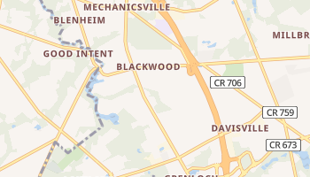 Blackwood, New Jersey map