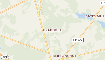 Braddock, New Jersey map