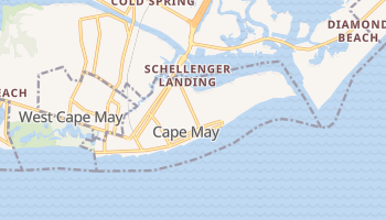 Cape May, New Jersey map