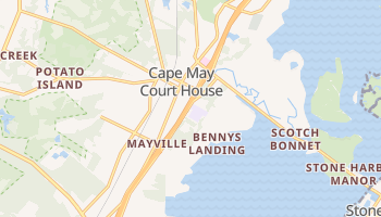 Cape May Court House, New Jersey map