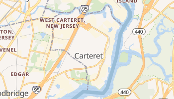 Carteret, New Jersey map