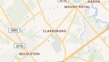 Clarksboro, New Jersey map