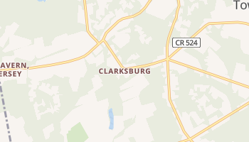 Clarksburg, New Jersey map