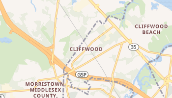 Cliffwood, New Jersey map