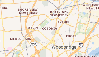 Colonia, New Jersey map