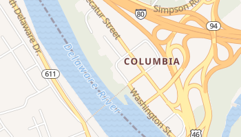 Columbia, New Jersey map