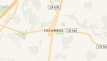 Columbus, New Jersey map