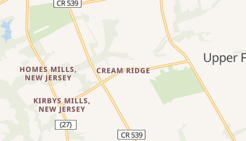 Cream Ridge, New Jersey map
