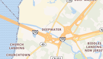 Deepwater, New Jersey map