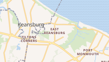East Keansburg, New Jersey map