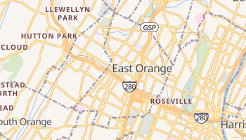 East Orange, New Jersey map