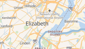 Elizabeth, New Jersey map