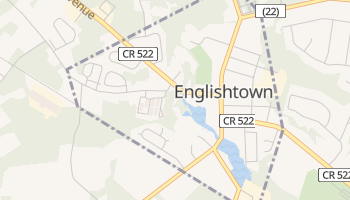 Englishtown, New Jersey map