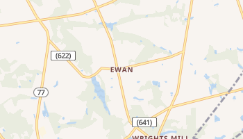 Ewan, New Jersey map