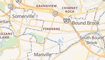 Finderne, New Jersey map