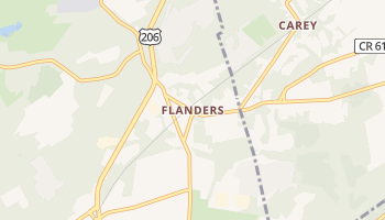Flanders, New Jersey map