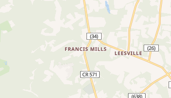 Francis Mills, New Jersey map