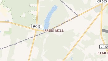 Fries Mill, New Jersey map