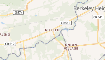 Gillette, New Jersey map