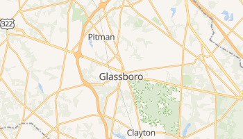 Glassboro, New Jersey map