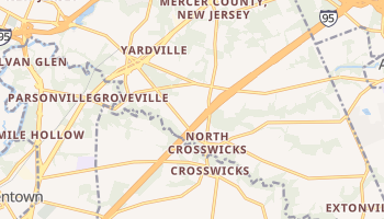 Groveville, New Jersey map