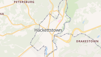 Hackettstown, New Jersey map