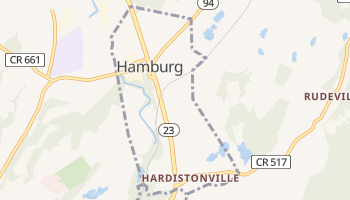 Hamburg, New Jersey map