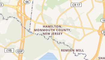 Hamilton, New Jersey map
