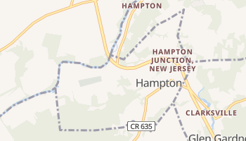 Hampton, New Jersey map