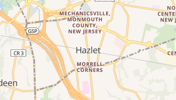 Hazlet, New Jersey map