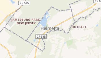 Helmetta, New Jersey map