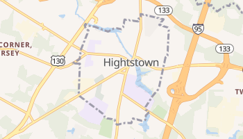 Hightstown, New Jersey map