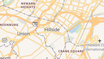 Hillside, New Jersey map
