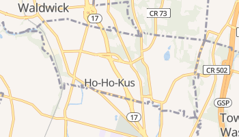 Ho-Ho-Kus, New Jersey map