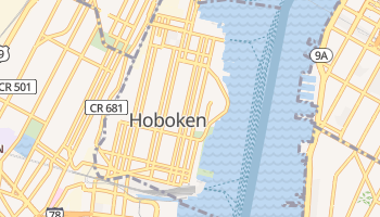 Hoboken, New Jersey map