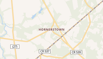 Hornerstown, New Jersey map