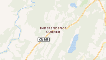Independence Corner, New Jersey map