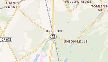 Kresson, New Jersey map