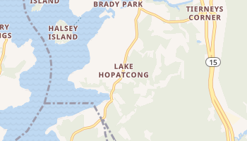 Lake Hopatcong, New Jersey map