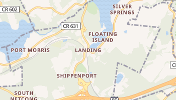 Landing, New Jersey map