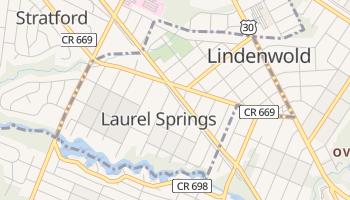 Laurel Springs, New Jersey map